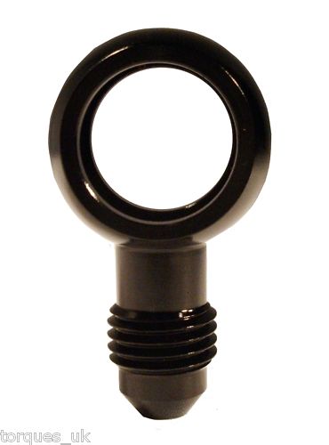 An -4 (an4 an 04) 14.5mm Eye Banjo Adapter in Black