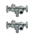 XFITTING 3/8" x 3/8" OD Compression x 1/2" Pex B Dual Angle Valve