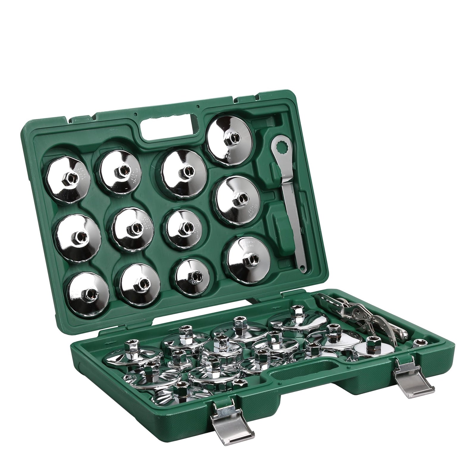 31pc Oil Filter Socket Cup Set & Adjustable Wrench Removal Tool by Unbranded