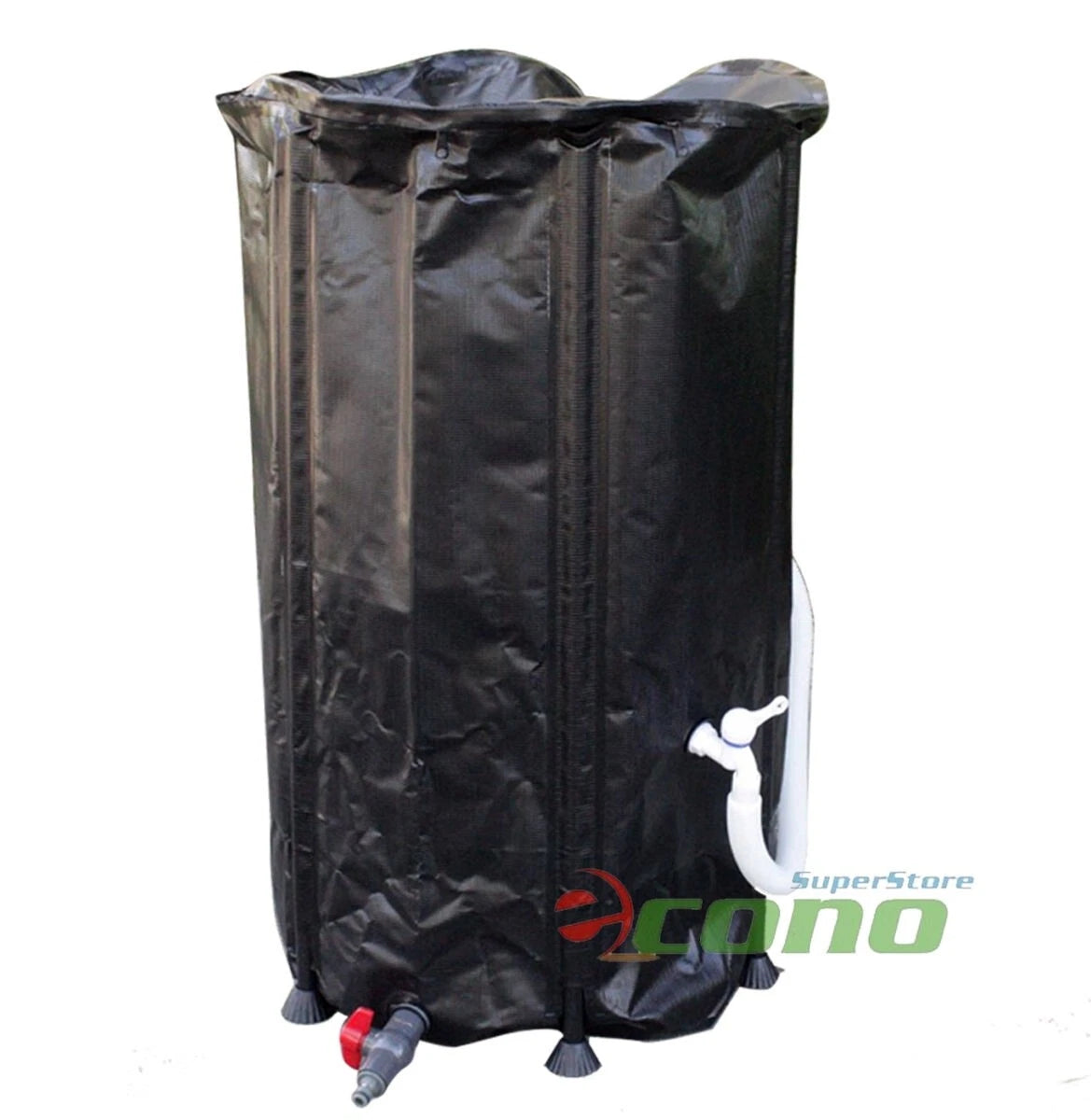 66 Gallon Collapsible Rain Water Barrel Collector Storage Spout
