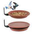 Set Of 2 Sturdy Bird Feeder Trays Large Size Easy Install For Outdoors
