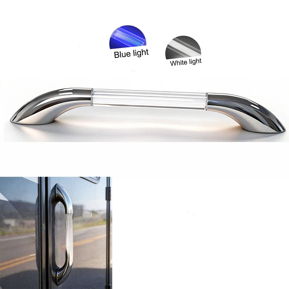 13 Inch Safety Handrail With Led Light For Rv Boat Campervan 12V