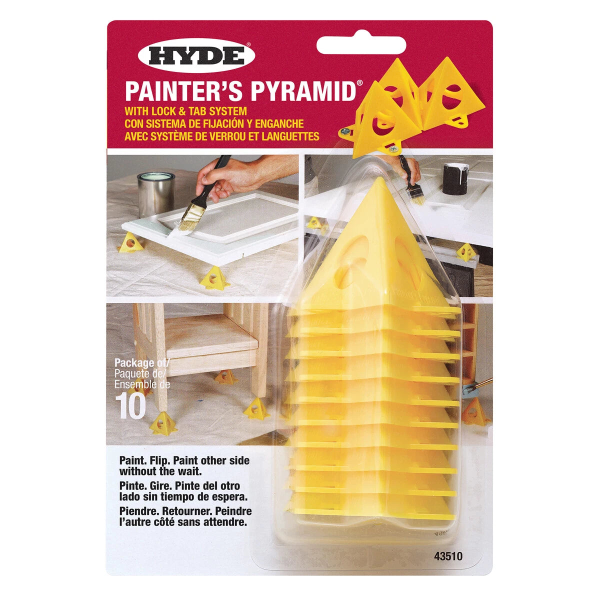 Hyde Painters Pyramids 10 Pack Yellow Pyramid Points | Built Supply Co