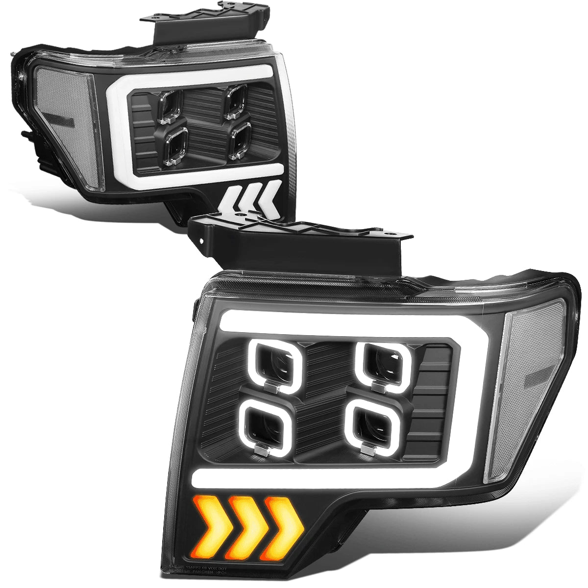 For 2009-2014 Ford F-150 Led Drl Halo Quad | Built Supply Co
