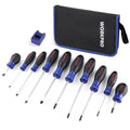 WORKPRO 10-Piece Magnetic Screwdriver Set Phillips Slotted