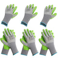 NEW Gardening Gloves 6Pairs Work Glove with Eco Latex Palm Coated Working Gloves