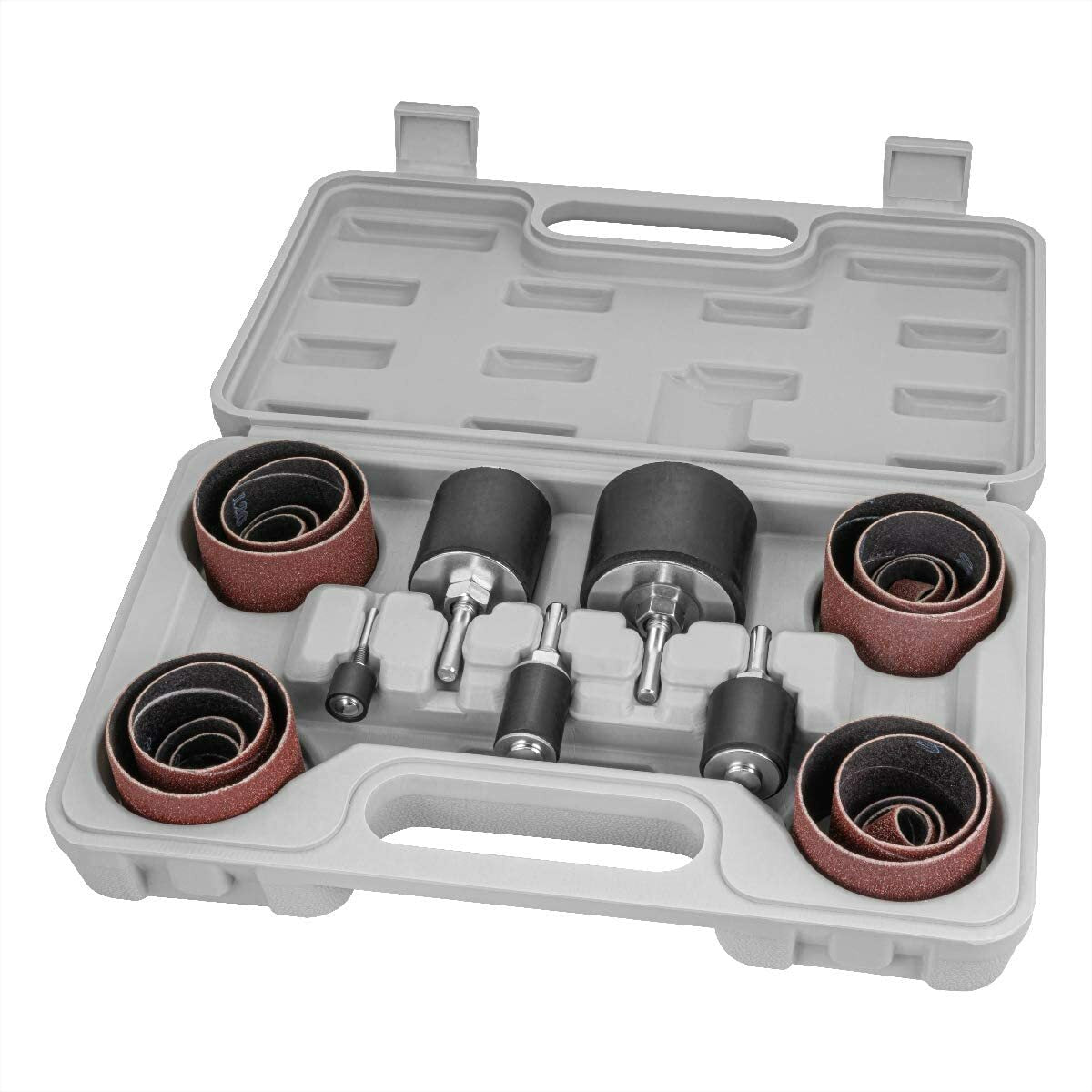 Rubber Sanding Drum Sleeves Kit Set 1/4" Mandrel for Drill Press
