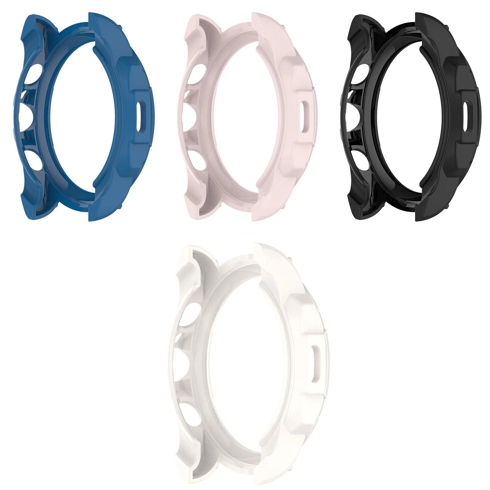 42/44mm Smart Watch Silicone Protective Frame Case Cover Shell For