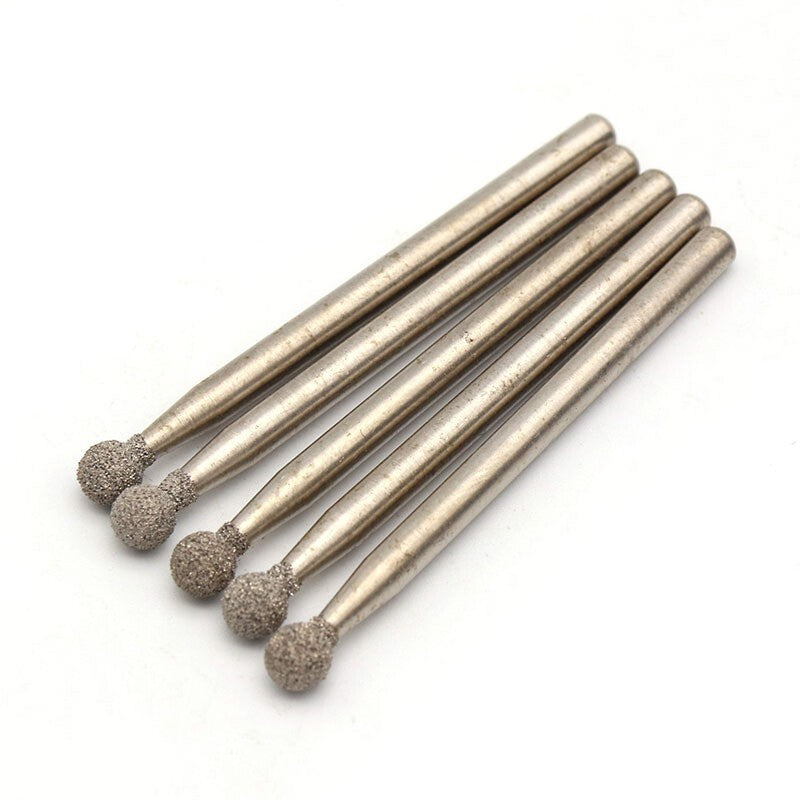 Ball End Diamond Grinding Burr Bits 3mm Shank