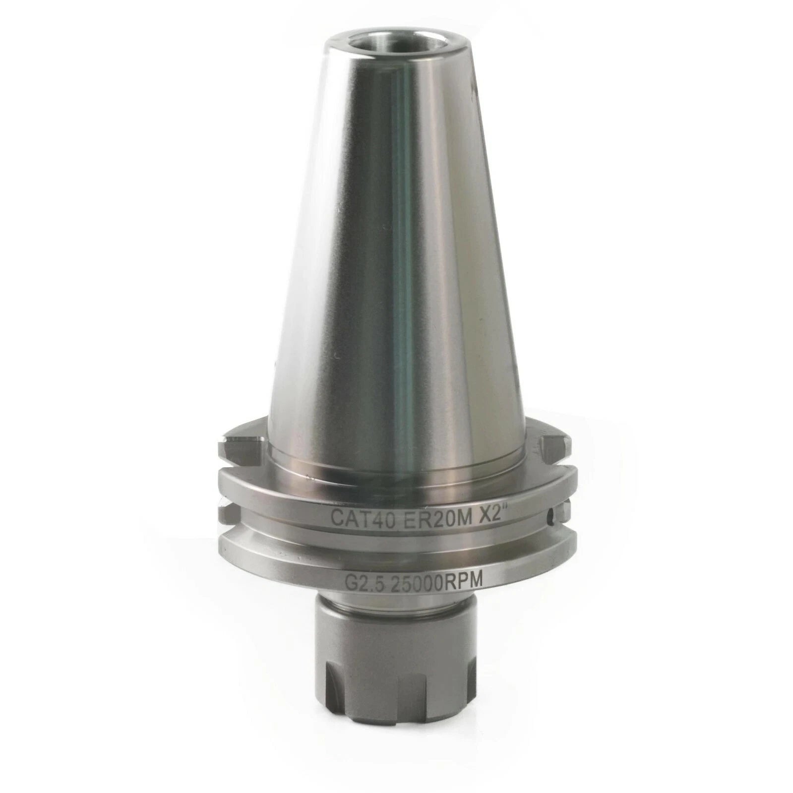 Precision 5/8-11 Cat40 Er20m 2.0" Collet Chuck Tool Holder Cnc