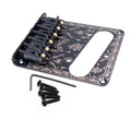 6 String Saddle Volume Control Bridge Plate For Fender Tele Electric