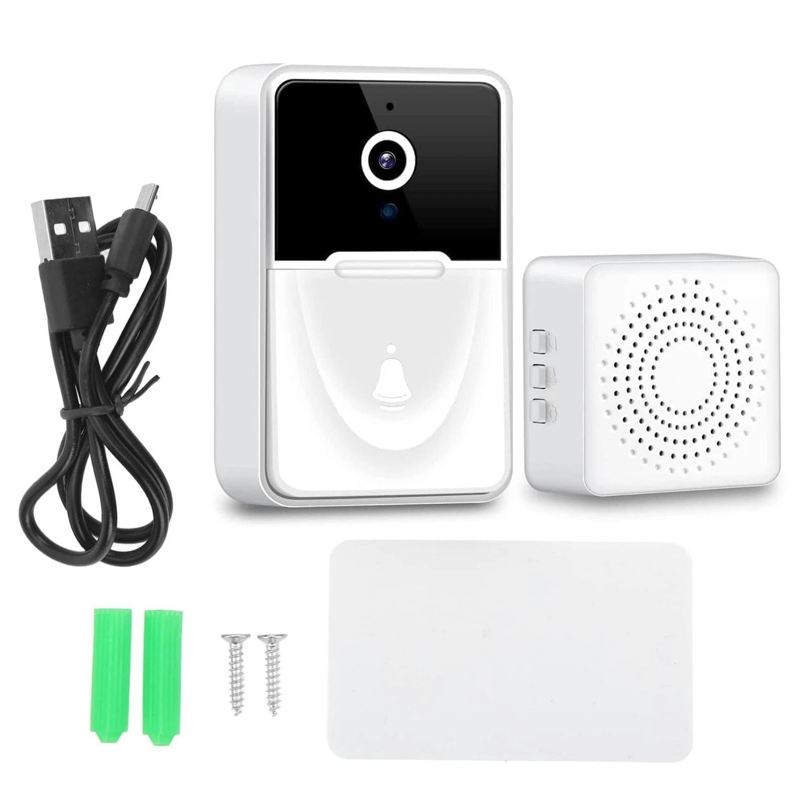 Wireless Video Doorbell Wifi Intercom Camera With Night Vision Hd