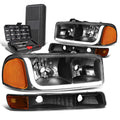 For 1999-2007 Gmc Sierra Led Drl Tube Black/amber | Built Supply Co