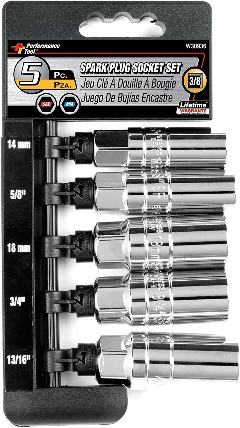 Performance Tool 5 Piece Spark Plug Socket Set by Performance Tool