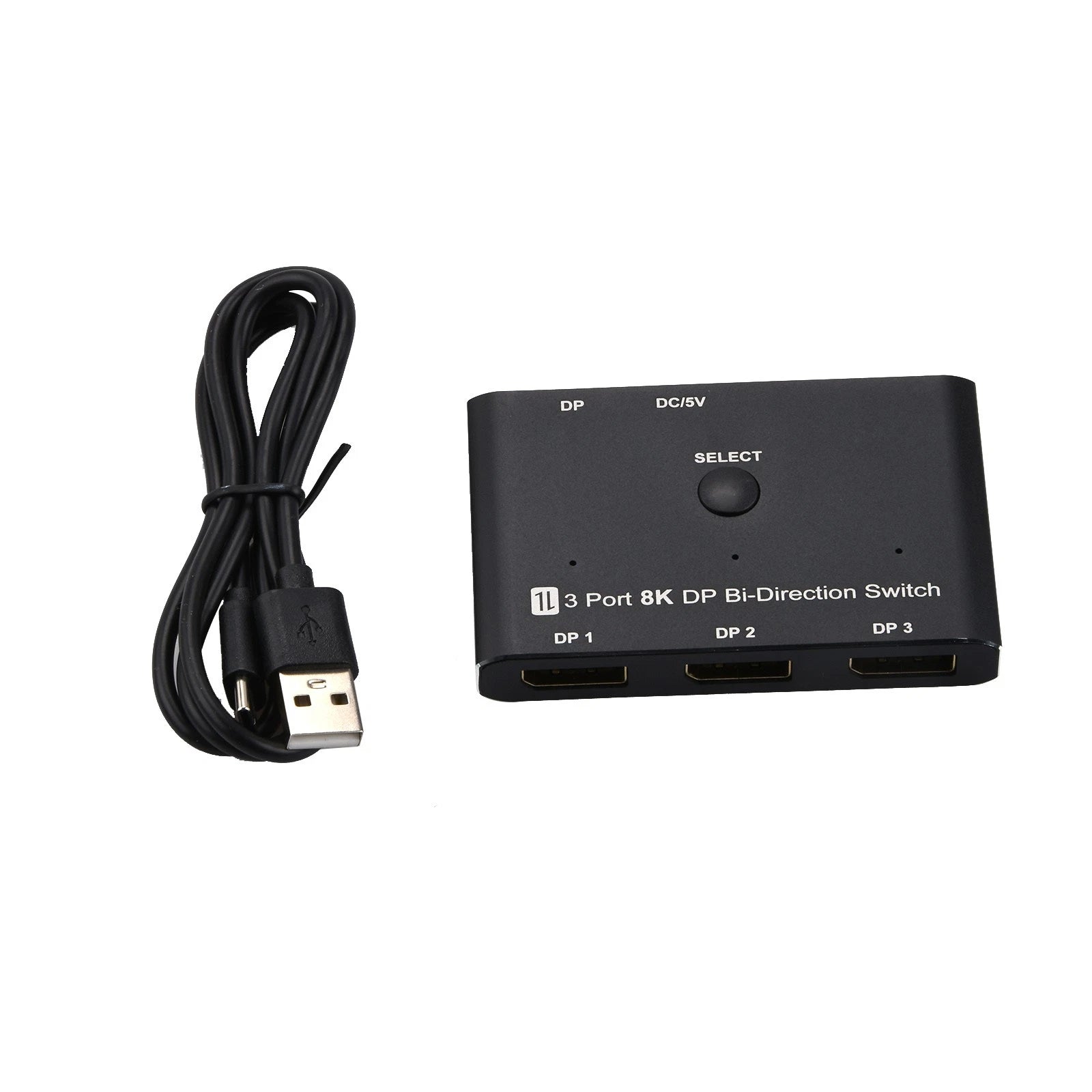 8k Displayport Splitter 3 In 1 Out 1 In 3 Out 3x1 1x3 Display Port