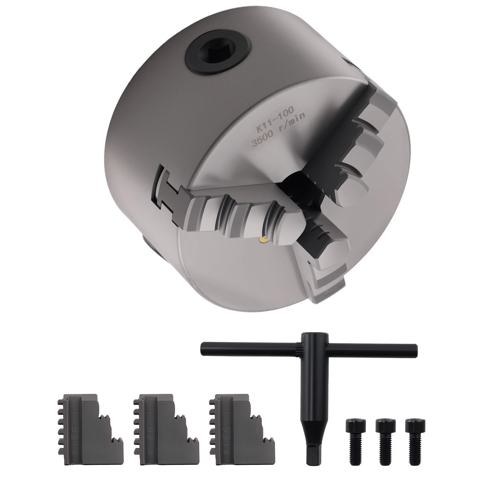 3 Jaw Lathe Chuck Self Centering K11-100 100mm 0.05mm Cnc Drilling