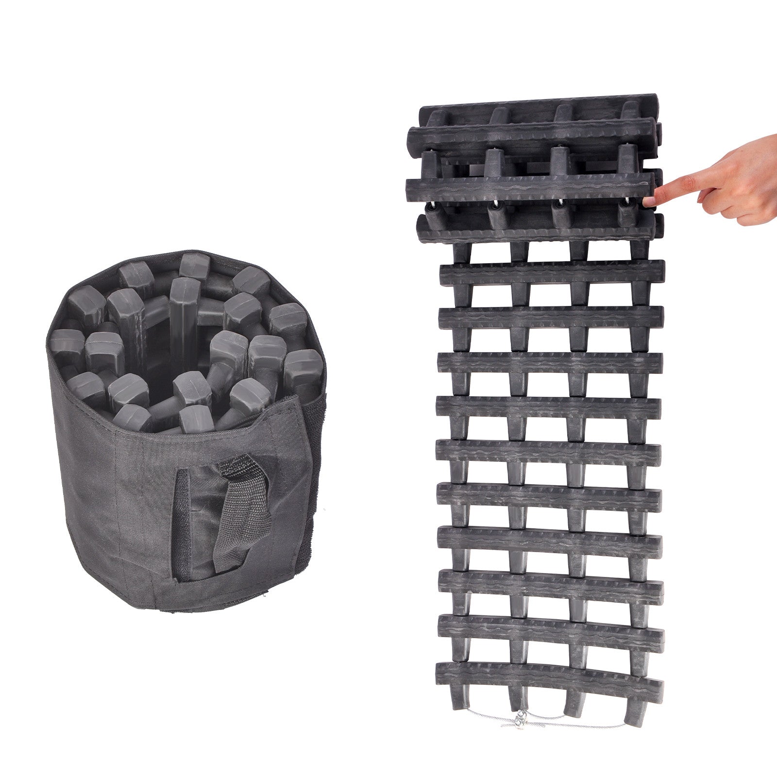 One Recovery Track Mat Ice Snow Sand Ladder Emergency Traction Vehicle