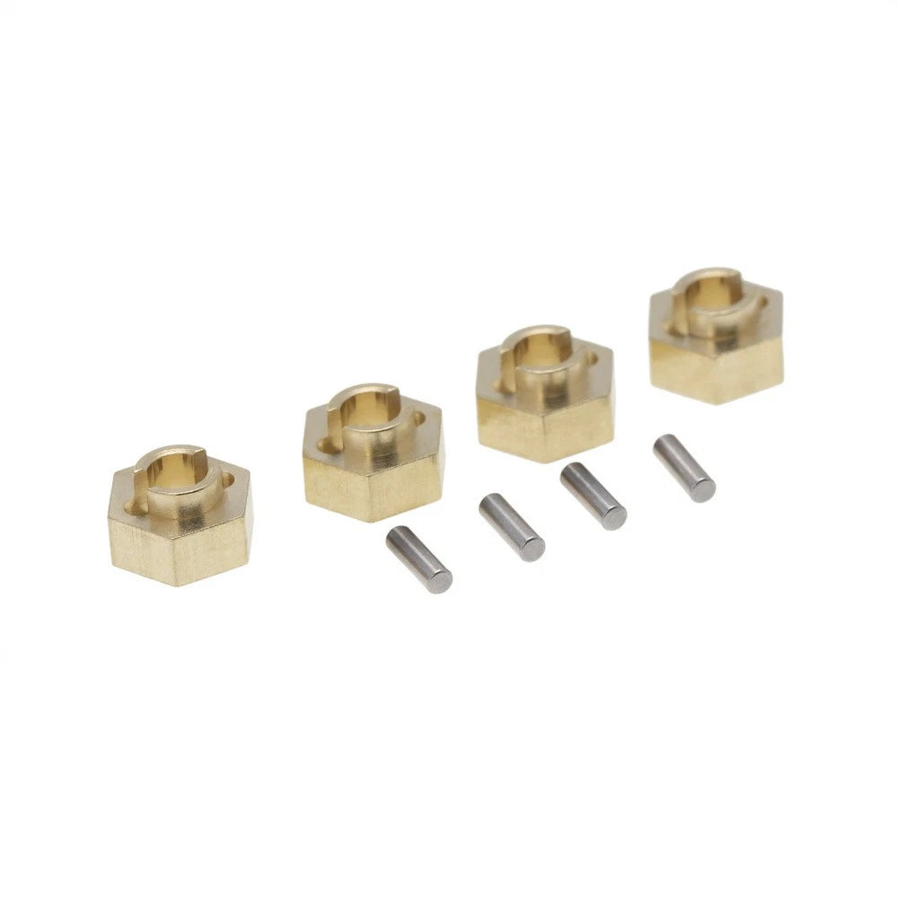 Set Brass Wheel Weight Hex Adapters For Axial Scx24 Axi90081 1/24 Rc