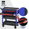 WORKPRO 28" 2-Drawer Rolling Tool Cart Heavy Duty Utility Cart Storage