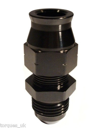 An -10 (an10 An10) Straight to 1/2" Tube Adapter Black