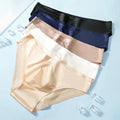 Ice Silk Underwear Mens Briefs Ultra-thin Underpants Breathable Fabric