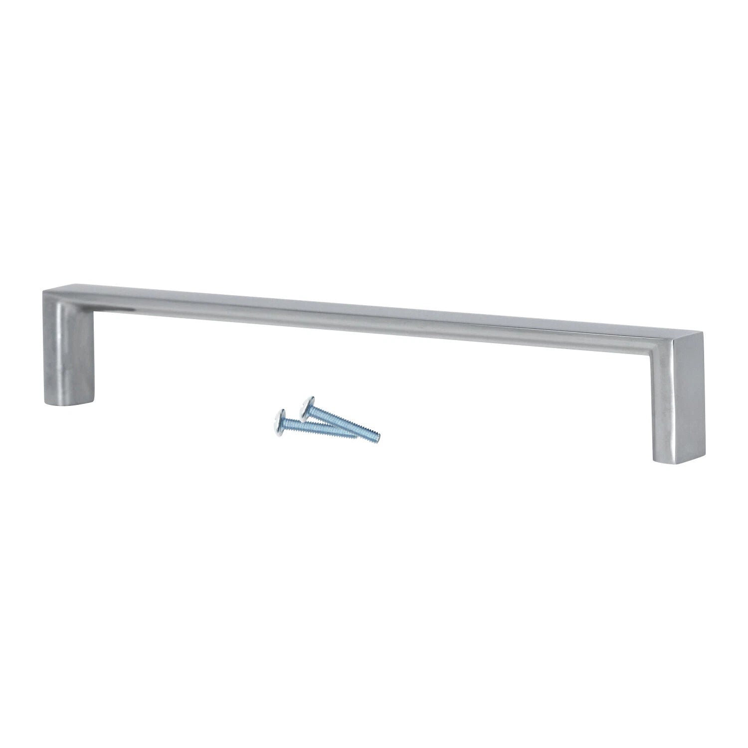 Thin Sleek Square Style 5-1/32" (128mm) Inch Center To Center, Chrome