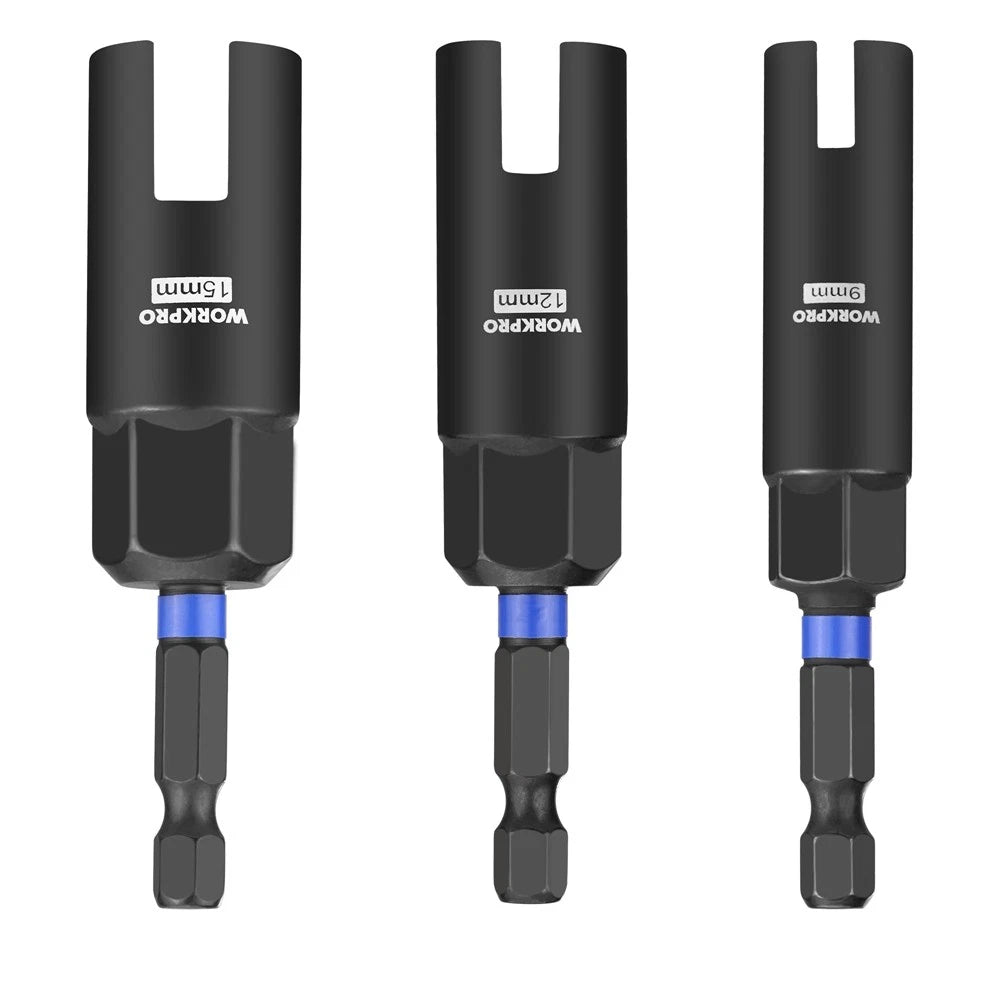 Workpro Power Wing Nut Driver Bit 9-15mm 1/4 Hex Shank Nut Driver Bit