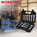 Workpro Stubby Combination Wrench Set 8-19mm Steel | Built Supply Co