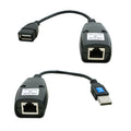 Usb 2.0 Extension Ethernet Rj45 Cat5e/6 Cable Adapter Extender Over
