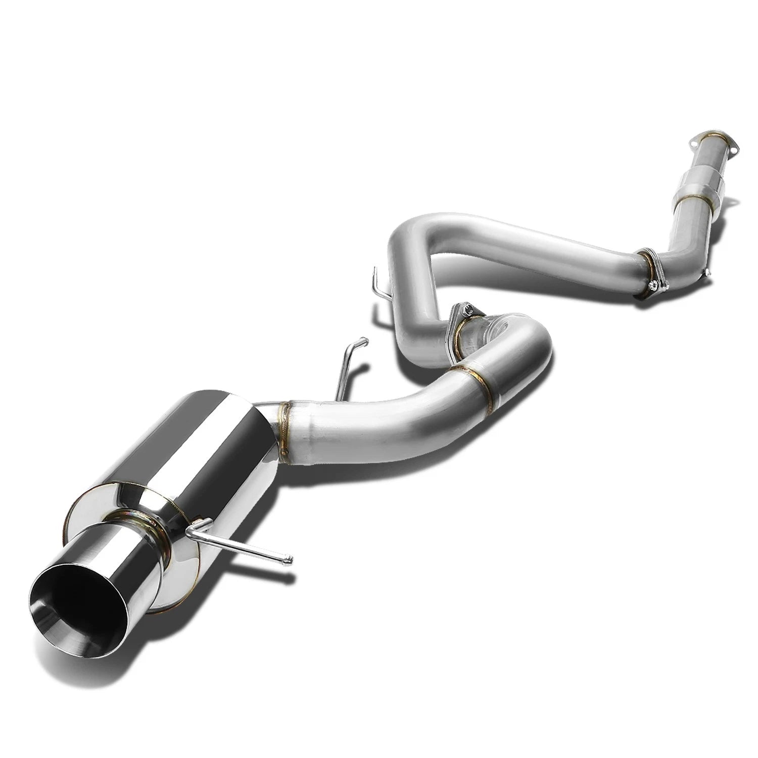 Fit 00-05 Mit Eclipse V6 4" Rolled Tip Muffler | Built Supply Co