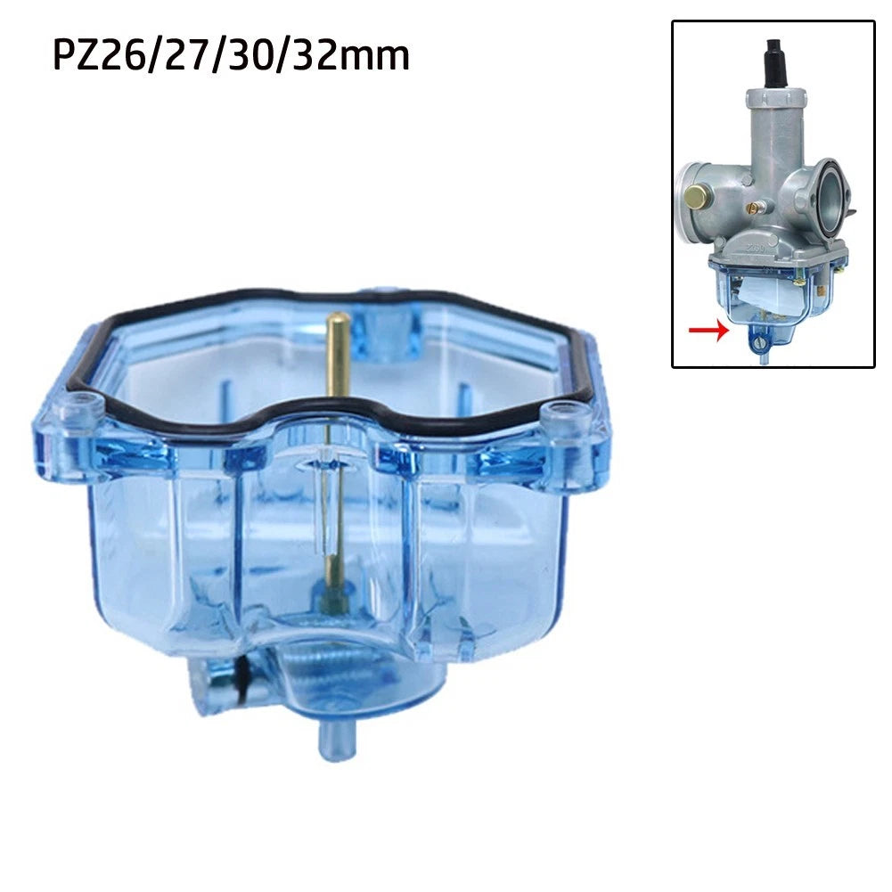 Clear Carburetor Blue Transparent Bottom Float Bowl Shell