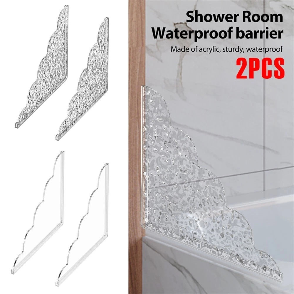 Clear For Acrylic Shower Spatter Guards With Waterproof Silicone Base