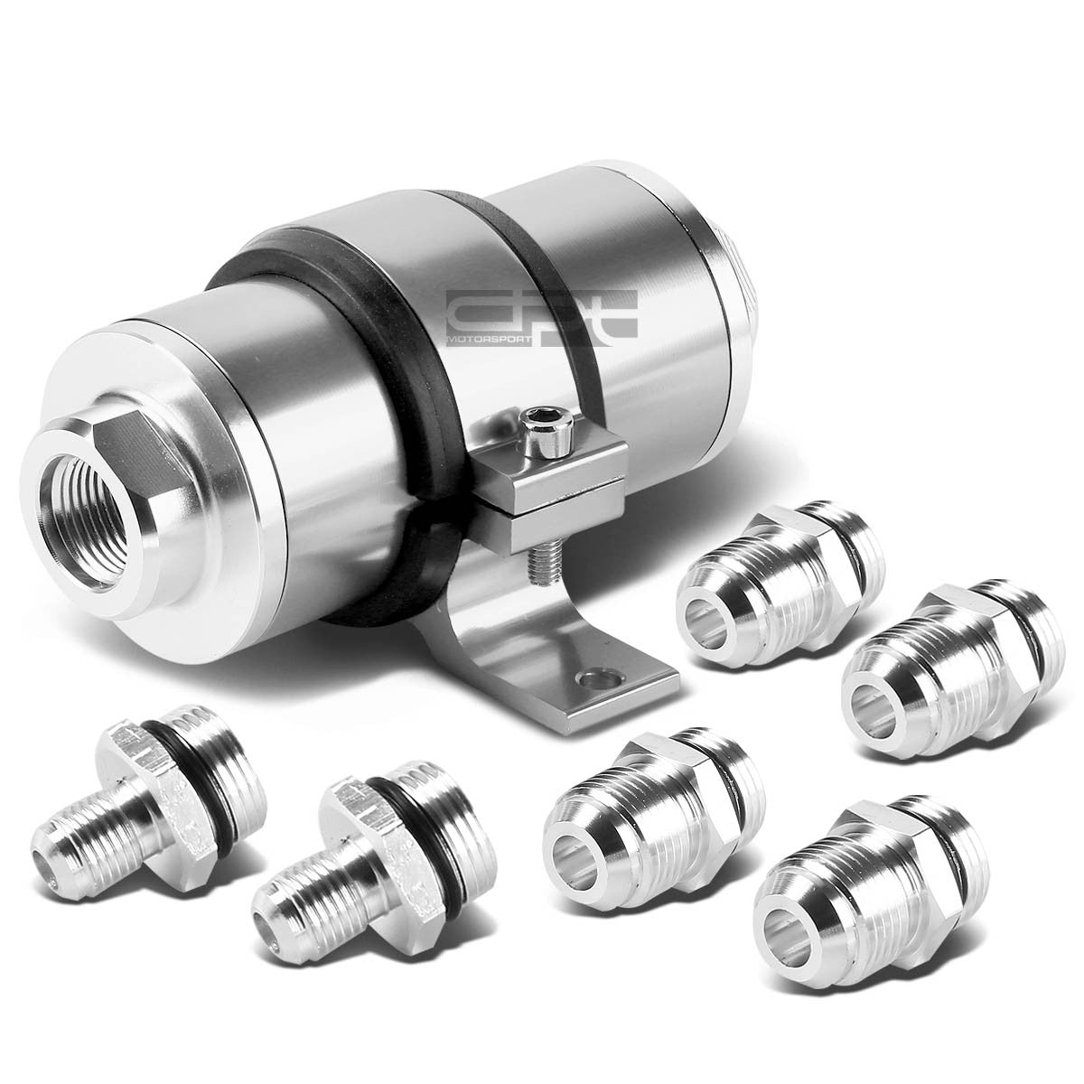 An6/An8/An10 Silver 30micron Aluminum Performance Inline Fuel/Oil