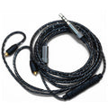Black Volume Control Mmcx Audio Cable Cord For Shure