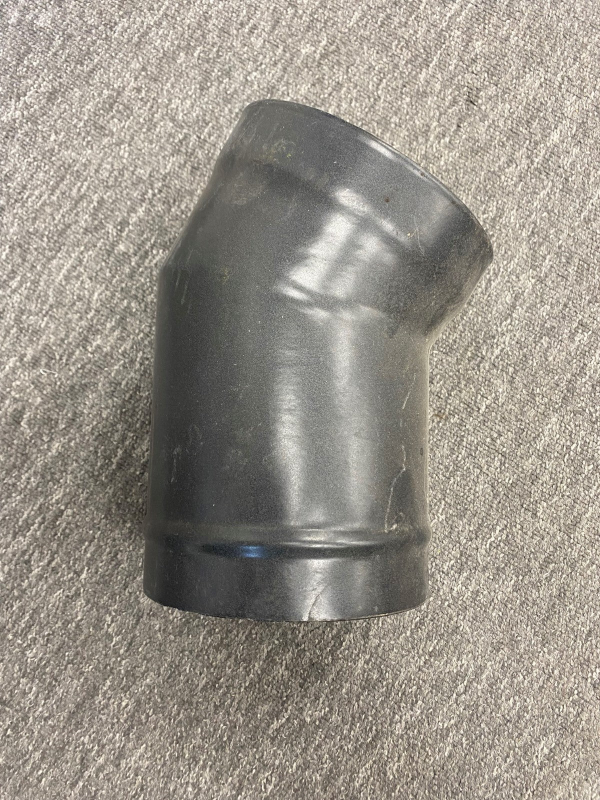 145mm Black Fire Flue Bend 45°