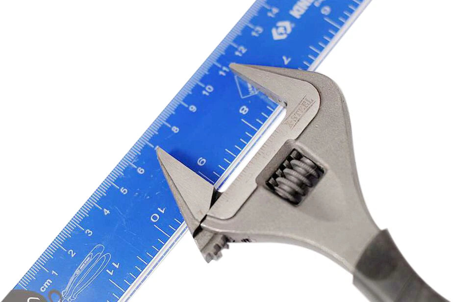 8" Extra Wide 39mm Open Mouth Thinner & Longer Jaw Adjustable Wrench