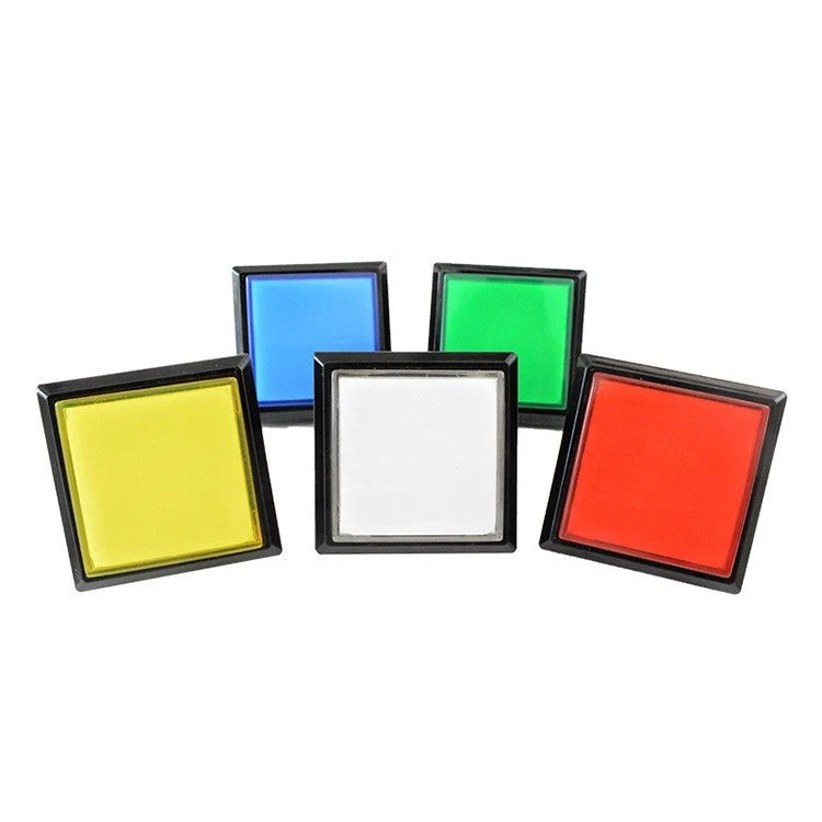 Big Arcade Square Push Buttons Illumilated Led With Microswitch