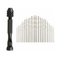 Mini Micro Hand Drill Bit Kit Manual Keyless Chuck Pin Vise Rotary