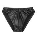 Mens Pouch Briefs Underwear Glossy Faux Leather Stylish Sissy