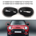Abs Plastic Mirror Housing Cover Glossy Black For Mini F54 F55 F56