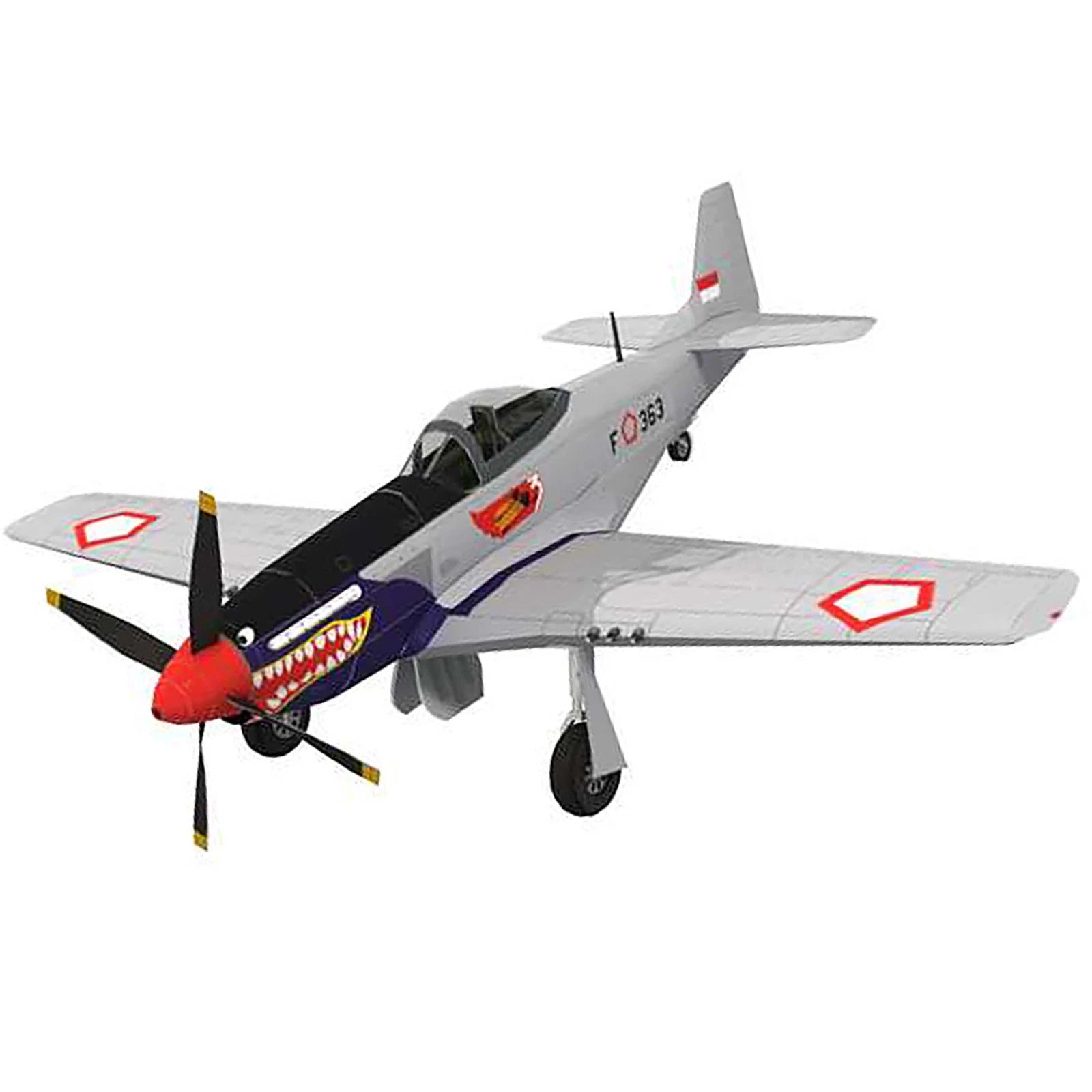 Diy 1:33 P-51d Mustang Fighter Paper Model Military Puzzle Kit Paper