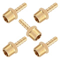 Brass Hose Adapter 1/4 Inch Barb To 3/8 Inch Npt Male High-pressure