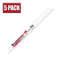 8" x .050" 10/14 TPI Master Cobalt Hybrid Bi-Metal Recip Saw Blades - 5 Pack