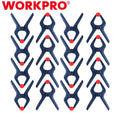 WORKPRO Spring Clamp Set 16PC 3-3/8" Nylon Spring Clamp with Adjustable Jaw Pads