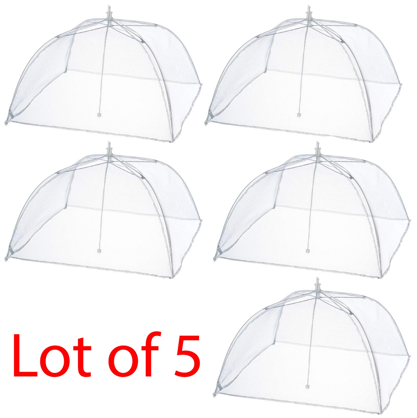Lot 5 | 16" Mesh Food Cover Protector Pop Up Tent Umbrella BBQ Outdoor Bugs