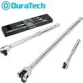 DURATECH Breaker Bar Set 3PC 1/4' 3/8'' 1/2'' Dr Breaker Bars  6" 10" 15" Length