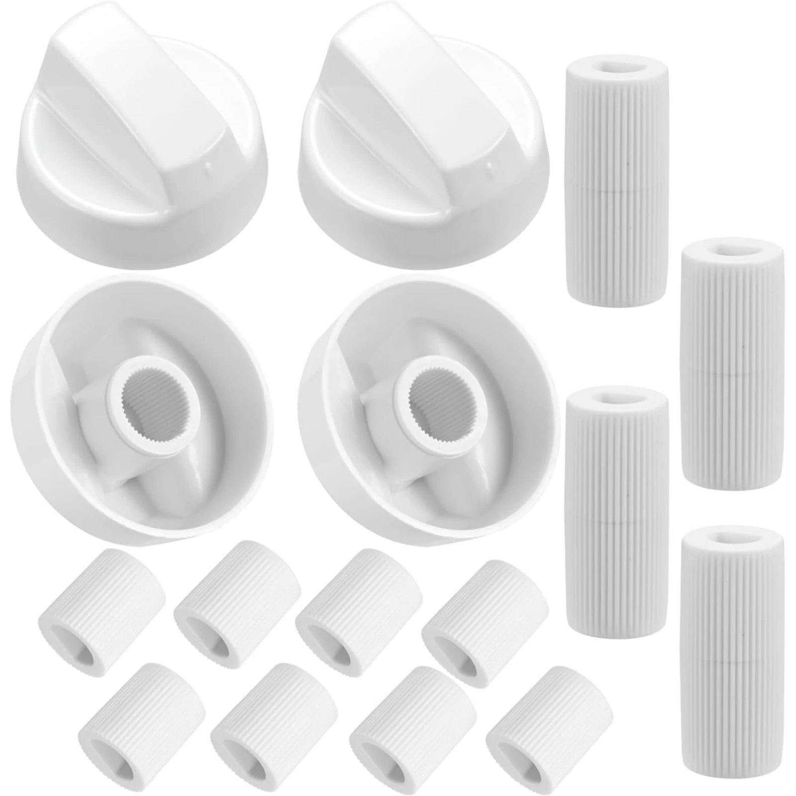 4 Pack Universal Control Knobs With 12 Adapters For Oven Stove Range