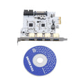 Pcie To Usb 3.2 Gen 1 Expansion Converter Card 5gbps W/ 4 Usb A & 1