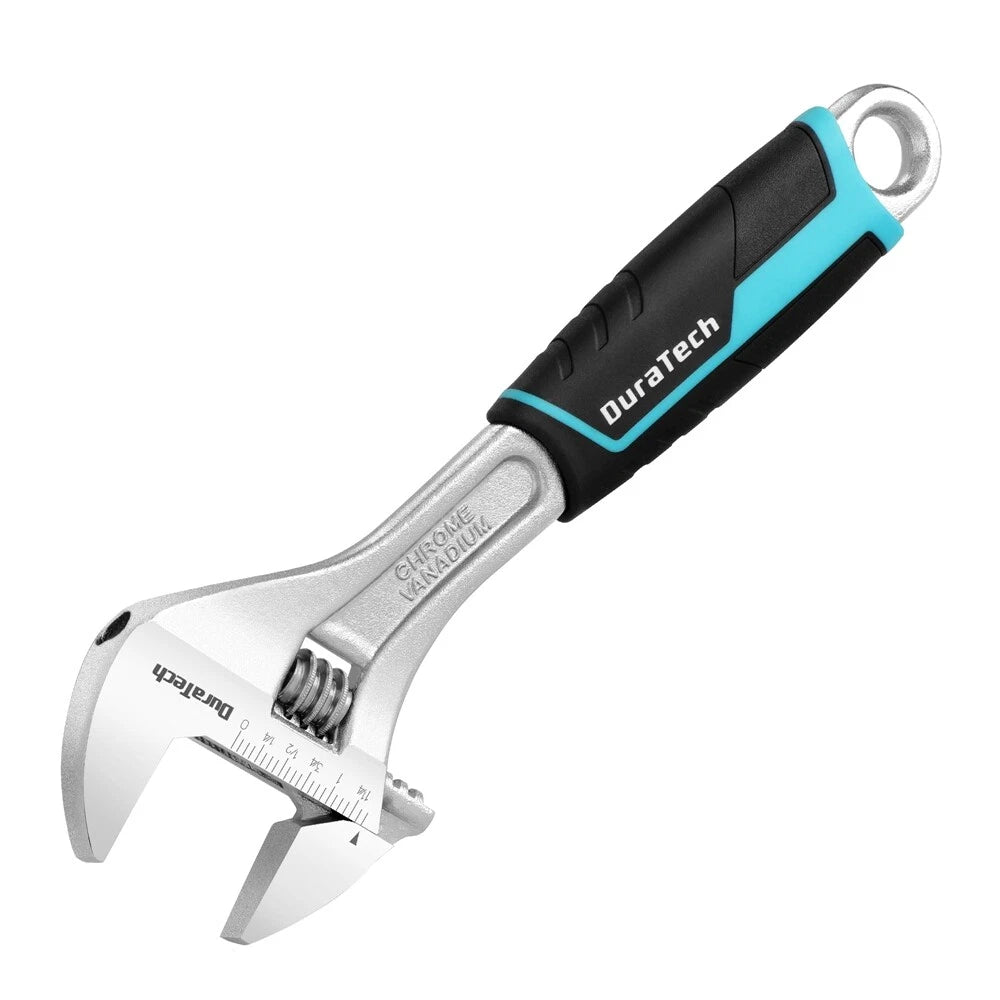 Duratech 10inch Adjustable Wrench Metric & Sae Cr-v Steel Wrench Wide