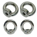 6 Mm Eye Nut Din 582 Stainless Steel 150 Lbs Capacity